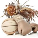 Elite Leather Boxing Gloves - Light Brown + Light Khaki