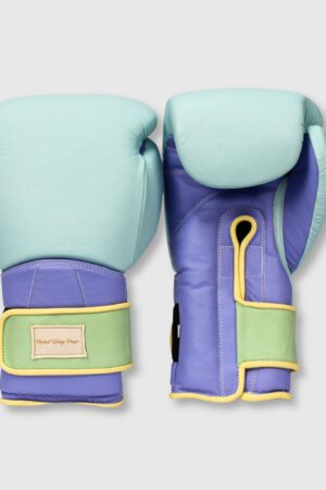 Elite Pastel Leather Boxing Gloves - Blue