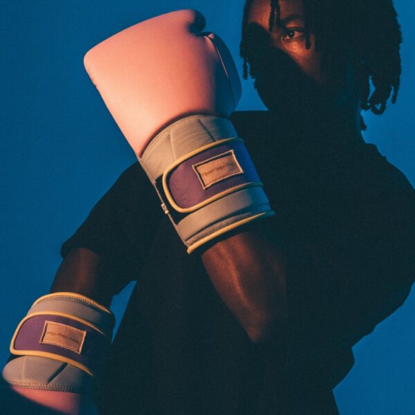 Elite Pastel Leather Boxing Gloves - Pink - Image 4