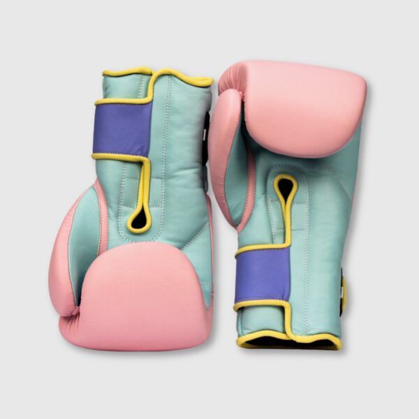 Elite Pastel Leather Boxing Gloves - Pink - Image 2