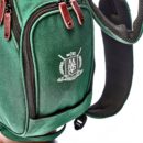 Green Canvas / Leather Golf Bag - Stand