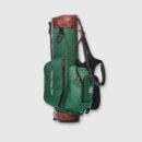 Green Canvas / Leather Golf Bag - Stand