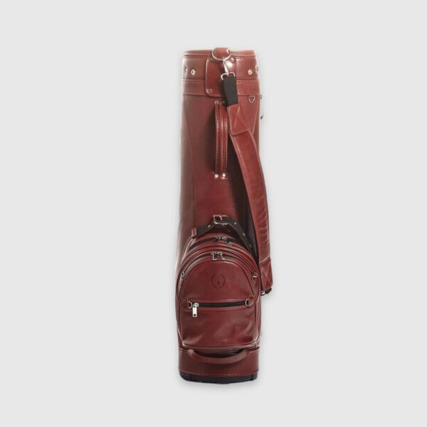 Heritage Brown Leather Golf Bag - Cart - Image 5