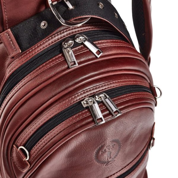 Heritage Brown Leather Golf Bag - Cart - Image 6