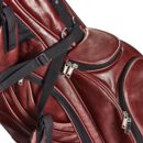 Heritage Brown Leather Golf Bag - Stand