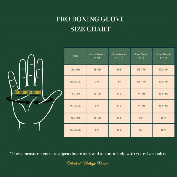 PRO Cream / Brown Leather Boxing Gloves (Strap Up) - Image 7