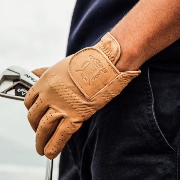 PRO Cream & Tan Cabretta Leather Golf Gloves (2 Pack) - Image 5