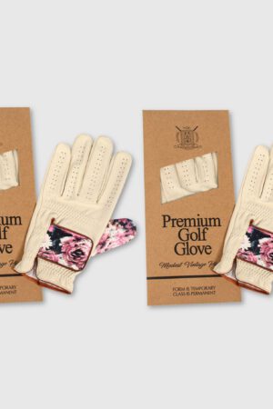 PRO Floral Cabretta Leather Golf Gloves (2 Pack)