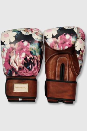 PRO Floral Leather Boxing Gloves (Strap Up) Limited Edition