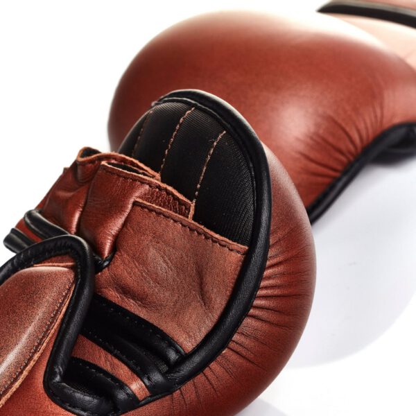 PRO Heritage Brown Leather Hybrid MMA Gloves - Image 5