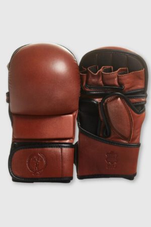 PRO Heritage Brown Leather Hybrid MMA Gloves