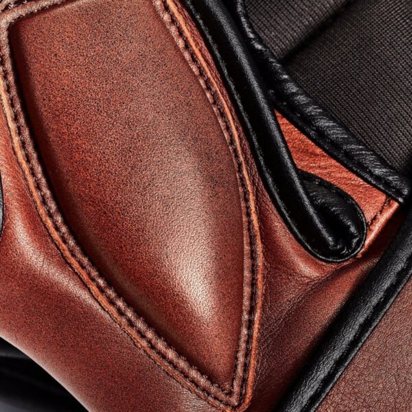 PRO Heritage Brown Leather Hybrid MMA Gloves - Image 4