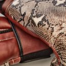 PRO Snake Skin Print Leather Boxing Gloves (Strap Up) Limited Edition