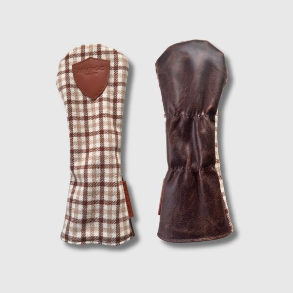 Tartan Golf Covers Set - Brown - Image 2